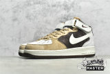 NIKE AIR FORCE 1 MID 07 WHITE/KHAKI-DARK BROWN-GREY AL6896-556