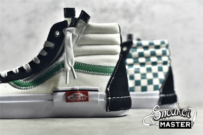 VANS SK8-HIGH REISSUE CAP BLACK/WHITE/GREEN VN0A3WM1604