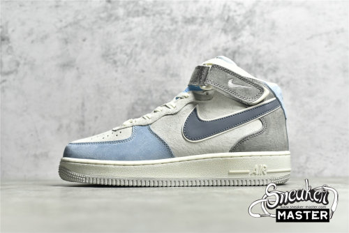 NIKE AIR FORCE 1 MID 07 BEIGE/LIGHT BLUE/GREY AL6896-559