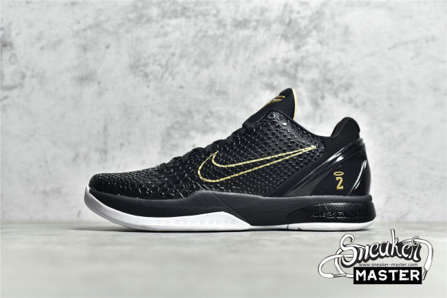 NIKE ZOOM KOBE 6 BALCK DEL SOL BLACK/METALLIC GOLD/WHITE KB0824-127
