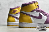 NIKE AIR JORDAN 1 HIGH RETRO OG BROTHERHOOD UNIVERSITY GOLD/LIGHT BORDEAUX/WHITE 555088-706