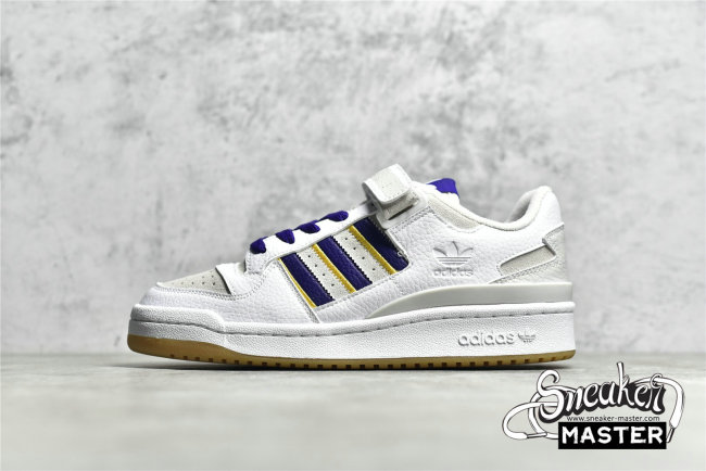 ADIDAS PALACE X FORUM 84 LOW FABULOUS FORUM FOOTWEAR WHITE/COLLEGIATE PURPLE/GREY ONE GZ8371