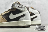 NIKE AIR FORCE 1 MID 07 WHITE/KHAKI-DARK BROWN-GREY AL6896-556