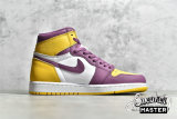 NIKE AIR JORDAN 1 HIGH RETRO OG BROTHERHOOD UNIVERSITY GOLD/LIGHT BORDEAUX/WHITE 555088-706