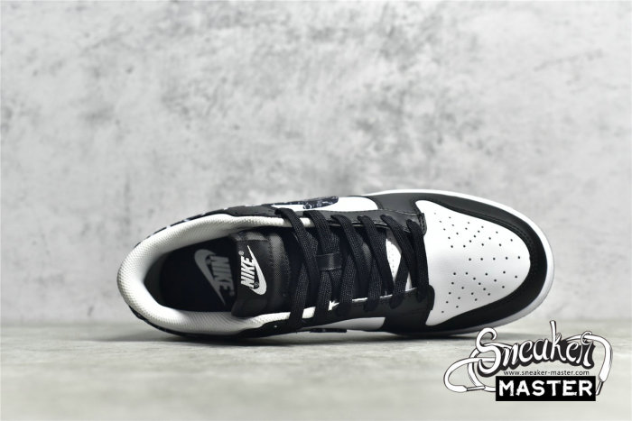 NIKE SB DUNK LOW BLACK PAISLEY BLACK/BLACK/WHITE DH4401-100