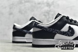 NIKE SB DUNK LOW BLACK PAISLEY BLACK/BLACK/WHITE DH4401-100