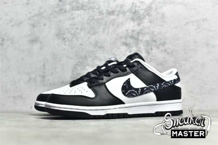 NIKE SB DUNK LOW BLACK PAISLEY BLACK/BLACK/WHITE DH4401-100