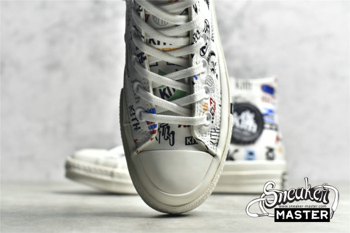 CONVERSE KITH X CHUCK TAYLOR ALL-STAR 70S HIGH 10TH ANNIVERSARY WHITE/MULTI/EGRE 172466C