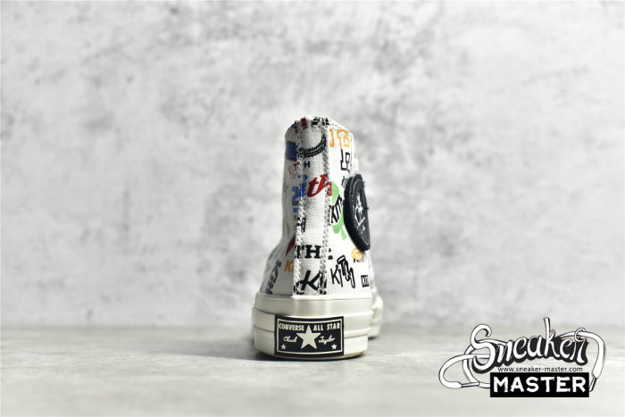 CONVERSE KITH X CHUCK TAYLOR ALL-STAR 70S HIGH 10TH ANNIVERSARY WHITE/MULTI/EGRE 172466C