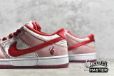 NIKE STRANGELOVE X DUNK LOW SB VALENTINE'S DAY BRIGHT MELON/GYM RED/MED SOFT PINK CT2552-600