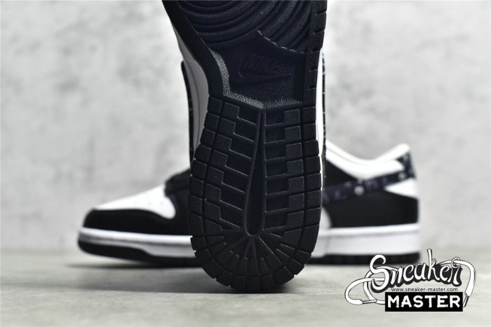 NIKE SB DUNK LOW BLACK PAISLEY BLACK/BLACK/WHITE DH4401-100