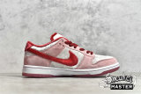 NIKE STRANGELOVE X DUNK LOW SB VALENTINE'S DAY BRIGHT MELON/GYM RED/MED SOFT PINK CT2552-600