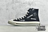 CONVERSE CHUCK TAYLOR ALL STAR 70S HIGH LOGO BLACK/BLACK/WHITE 166486C