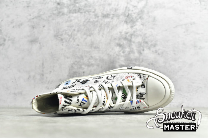 CONVERSE KITH X CHUCK TAYLOR ALL-STAR 70S HIGH 10TH ANNIVERSARY WHITE/MULTI/EGRE 172466C