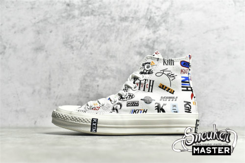 CONVERSE KITH X CHUCK TAYLOR ALL-STAR 70S HIGH 10TH ANNIVERSARY WHITE/MULTI/EGRE 172466C