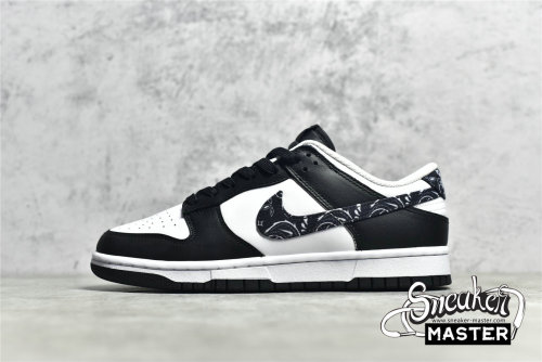 NIKE SB DUNK LOW BLACK PAISLEY BLACK/BLACK/WHITE DH4401-100
