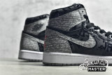 NIKE AIR JORDAN 1 HIGH OG REBELLIONAIRE BLACK/WHITE/PARTICLE GREY 555088-036