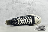 CONVERSE CHUCK TAYLOR ALL STAR 70S HIGH LOGO BLACK/BLACK/WHITE 166486C