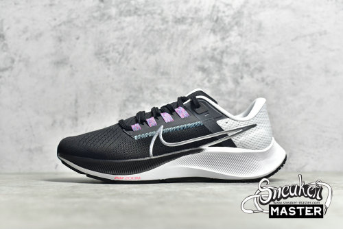 NIKE AIR ZOOM PEGASUS 38 BLACK/WHITE/CHLORINE BLUE/METALLIC SILVER CW7356-003