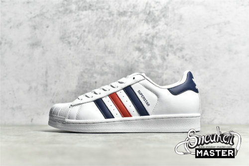 ADIDAS SUPERSTAR SHOES CLOUD WHITE/DARK BLUE/CLOUD WHITE F36583