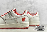 NIKE UNDEFEATED X AIR FORCE 1 07 LOW BEIGE/BEIGE/RED UN1315-801