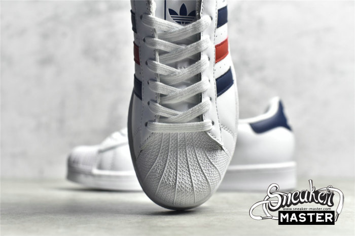 ADIDAS SUPERSTAR SHOES CLOUD WHITE/DARK BLUE/CLOUD WHITE F36583