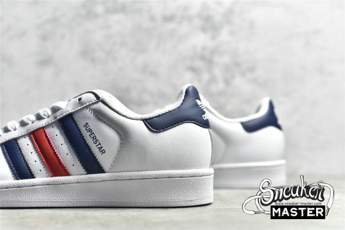 ADIDAS SUPERSTAR SHOES CLOUD WHITE/DARK BLUE/CLOUD WHITE F36583