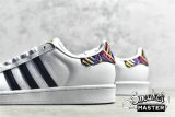 ADIDAS SUPERSTAR SHOES CORE BLACK/CLOUD WHITE/MULTI AC8565