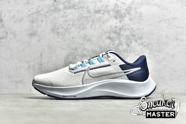 NIKE AIR ZOOM PEGASUS 38 WHITE/PURE PLATINUM/MIDNIGHT NAVY/WOLF GREY CW7356-101