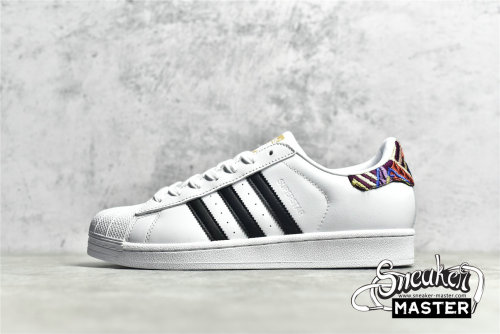 ADIDAS SUPERSTAR SHOES CORE BLACK/CLOUD WHITE/MULTI AC8565