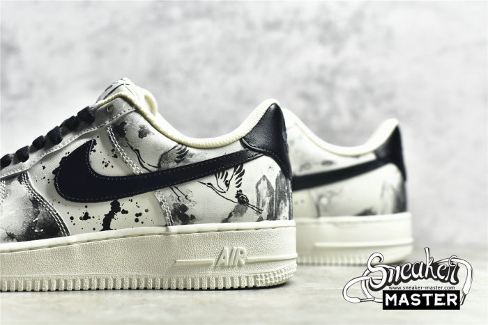 NIKE AIR FORCE 1 07 LOW LANDSCAPE PAINTING BEIGE/BLACK/PAINTING BL1522-089