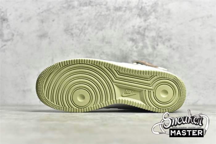 NIKE AIR FORCE 1 07 MID GRASS GREEN/LIGHT GREY/LIGHT BROWN AL6896-558