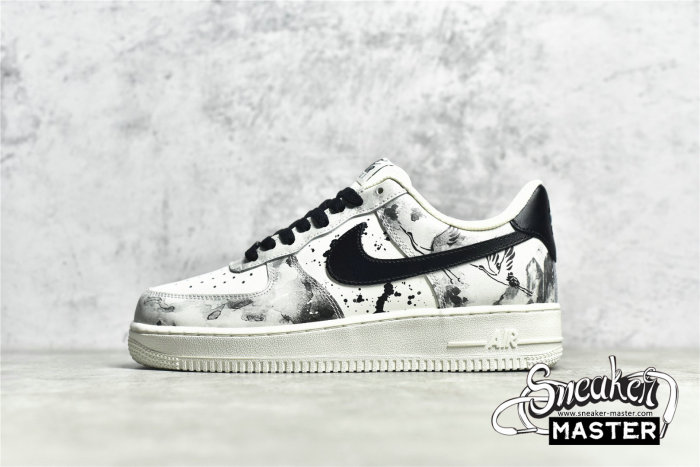 NIKE AIR FORCE 1 07 LOW LANDSCAPE PAINTING BEIGE/BLACK/PAINTING BL1522-089