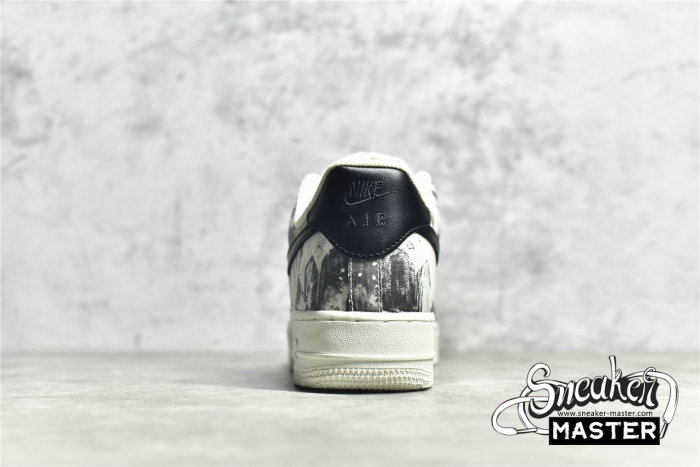 NIKE AIR FORCE 1 07 LOW LANDSCAPE PAINTING BEIGE/BLACK/PAINTING BL1522-089