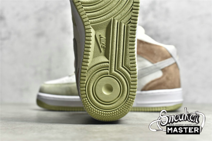 NIKE AIR FORCE 1 07 MID GRASS GREEN/LIGHT GREY/LIGHT BROWN AL6896-558