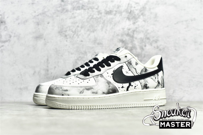 NIKE AIR FORCE 1 07 LOW LANDSCAPE PAINTING BEIGE/BLACK/PAINTING BL1522-089