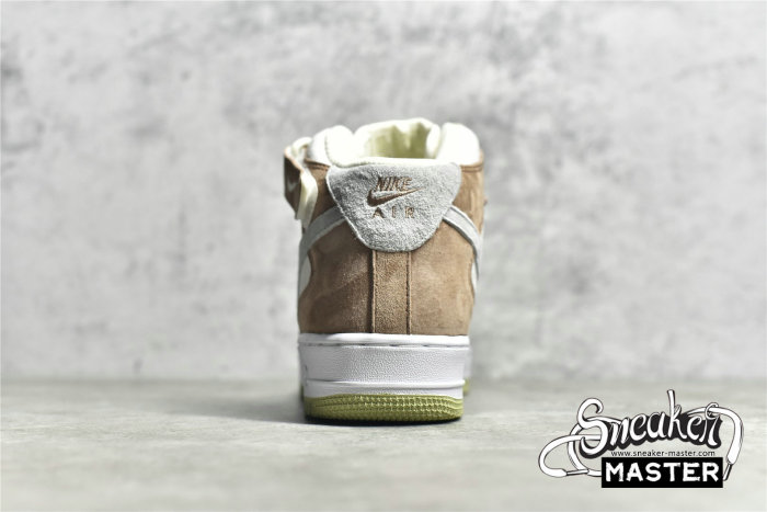 NIKE AIR FORCE 1 07 MID GRASS GREEN/LIGHT GREY/LIGHT BROWN AL6896-558