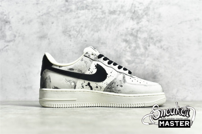 NIKE AIR FORCE 1 07 LOW LANDSCAPE PAINTING BEIGE/BLACK/PAINTING BL1522-089