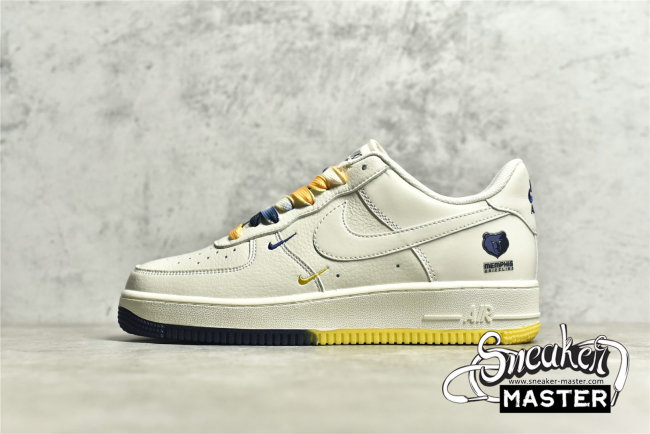 NIKE AIR FORCE 1 LOW 07 SU19 WHITE/YELLOW/NAVY BLUE TN2569-307