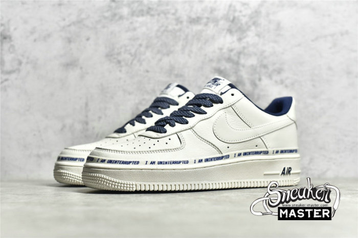 NIKE AIR FORECE 1 LOW 07 WHITE/WHITE/BLUE NU6602-301
