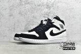 NIKE AIR JORDAN 1 MID SE DIAMOND WHITE/WHITE/BLACK DH6933-100