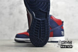 NIKE SUPREME X DUNK HIGH SB BY ANY MEANS RED/NAVY BLUE/WHITE DN3741-600