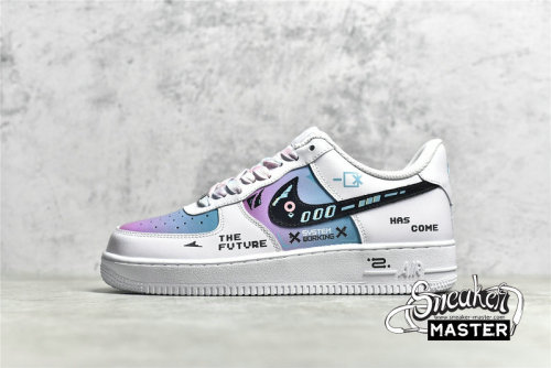 NIKE AIR FORCE 1 LOW 07 WHITE/BLACK/LIGHT BLUE CW2288-111