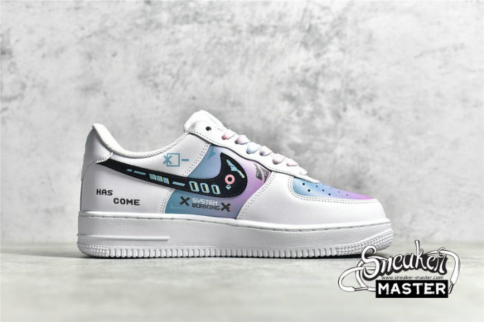NIKE AIR FORCE 1 LOW 07 WHITE/BLACK/LIGHT BLUE CW2288-111