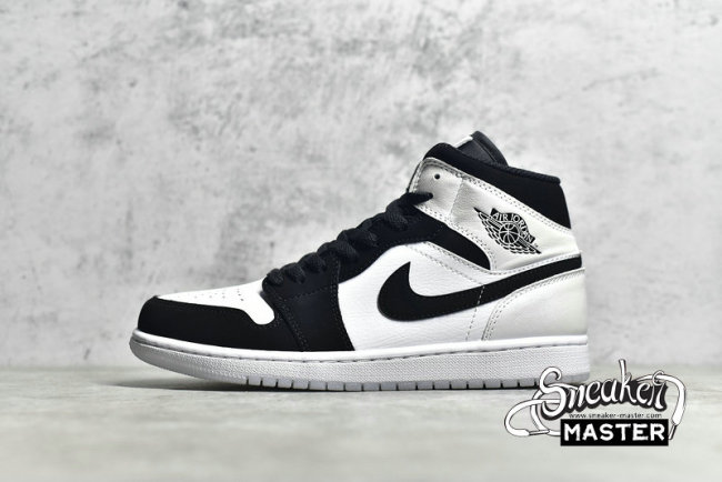 NIKE AIR JORDAN 1 MID SE DIAMOND WHITE/WHITE/BLACK DH6933-100