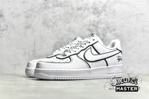 NIKE AIR FORCE 1 LOW X STUSSY WHITE/WHITE/BLACK BQ6425-109
