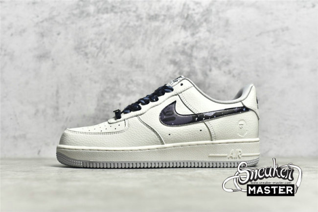 NIKE AIR FORCE 1 07 LOW X BAPE WHITE/WHITE/BLACK AA1356-115