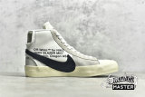 NIKE OFF-WHITE X BLAZER MID THE TEN WHITE/BLACK-MUSLIN AA3832-100