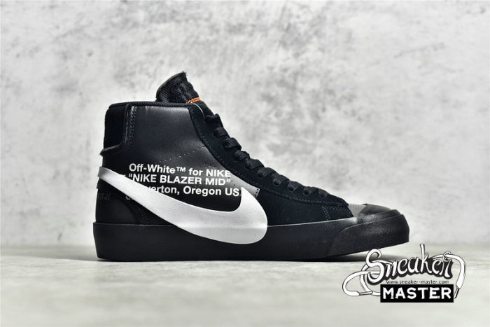 NIKE OFF-WHITE X BLAZER MID GRIM REAPERS BLACK/CONE-BLACK-WHITE AA3832-001