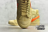 NIKE OFF-WHITE X BLAZER MID ALL HALLOWS EVE CANVAS/PALE VANILLA-BLACK-TOTAL ORANGE AA3832-700